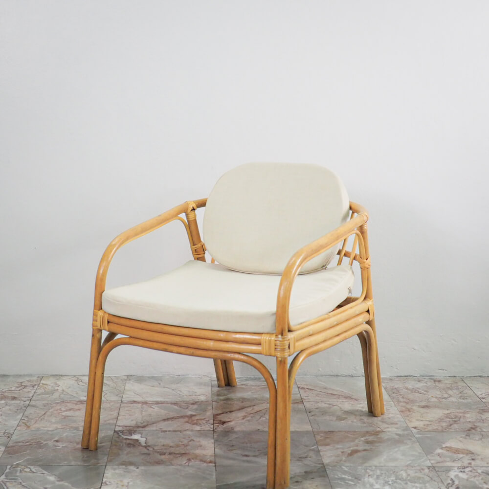 เก้าอี้หวายแท้ PISAMAI รุ่น MORE EASY CHAIR เก้าอี้นั่งเล่น ทรงมินิมอล ขนาด 60*64*64 ซม.